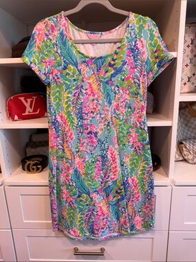 Lilly Pulitzer Tammy UPF Dress Catch the Wave HTF EUC Like New Small